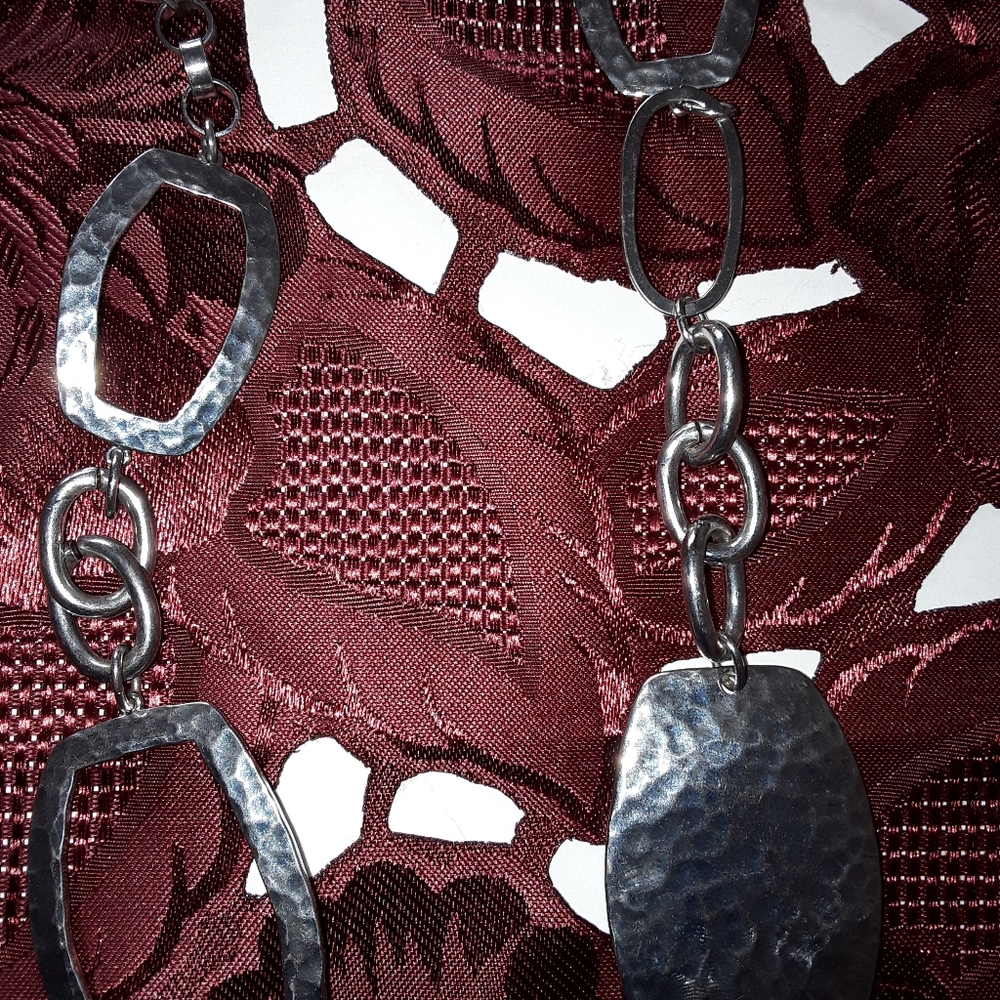 Chico's Silvertone Fashion Necklace